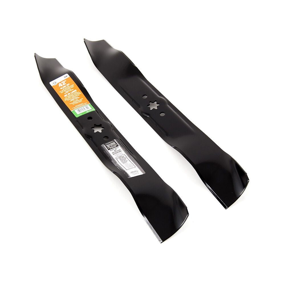 MTD 3-in-1, 2-Blade Replacement Set for 42-in Lawn Tractor Cutting Decks, Black