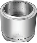 Napoleon Timberwolf Outdoor Smokeless Multi-Fuel Fire Pit, Stainless Steel, 22-in