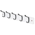 Neatfreak 21.6" Modern Wall 5 Hook Rack, White