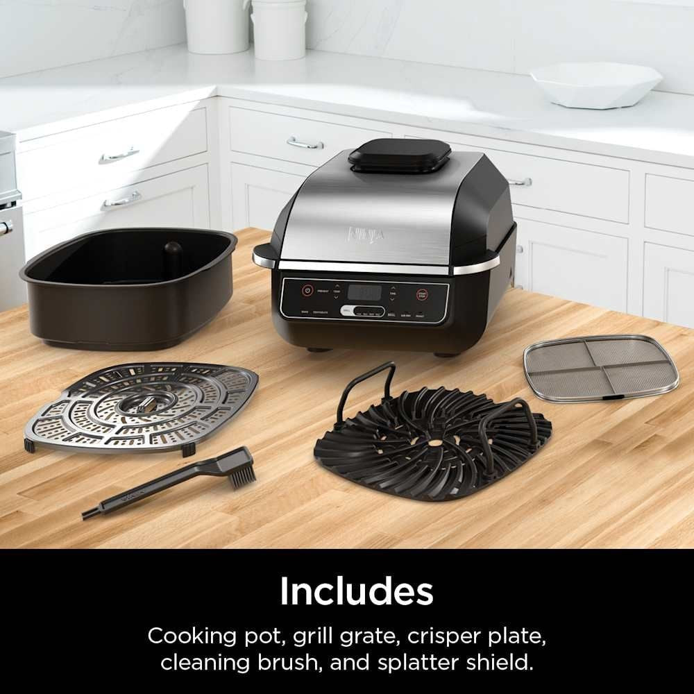 Ninja 6-in-1 indoor Grill and Cyclonic Air Fryer, 4-qt