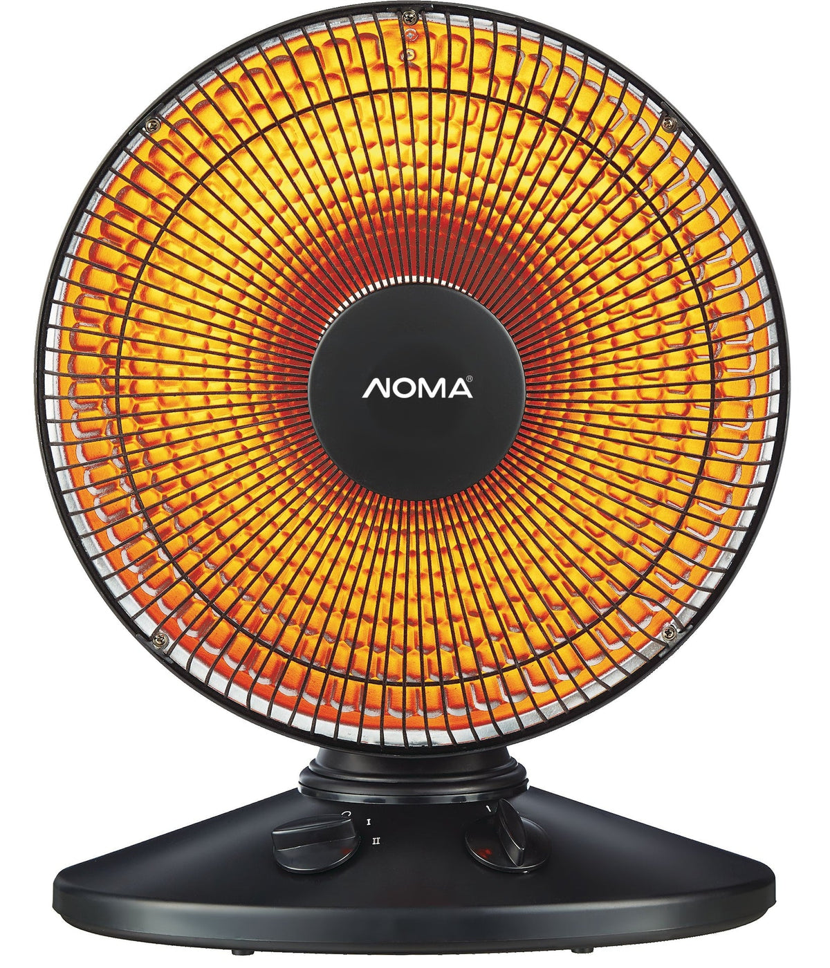 NOMA Oscillating Parabolic Dish Portable Radiant Electric Space Heater, 1000W, Black