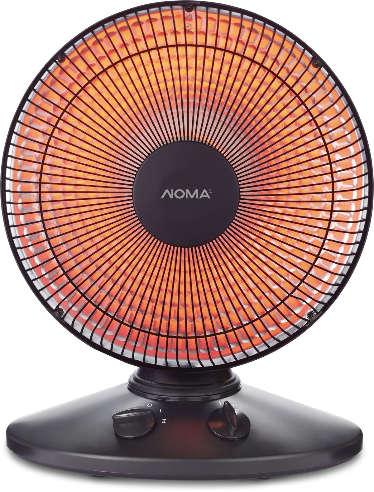 NOMA Oscillating Parabolic Dish Portable Radiant Electric Space Heater, 1000W, Black