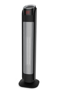 NOMA Oscillating Tower Ceramic Heater withRemote Control & Thermostat, 1500W, Black, 30-in