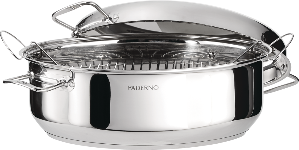 PADERNO 18/10 Stainless Steel Multi-Roaster with Removable Rack, 50.3 x 18cm