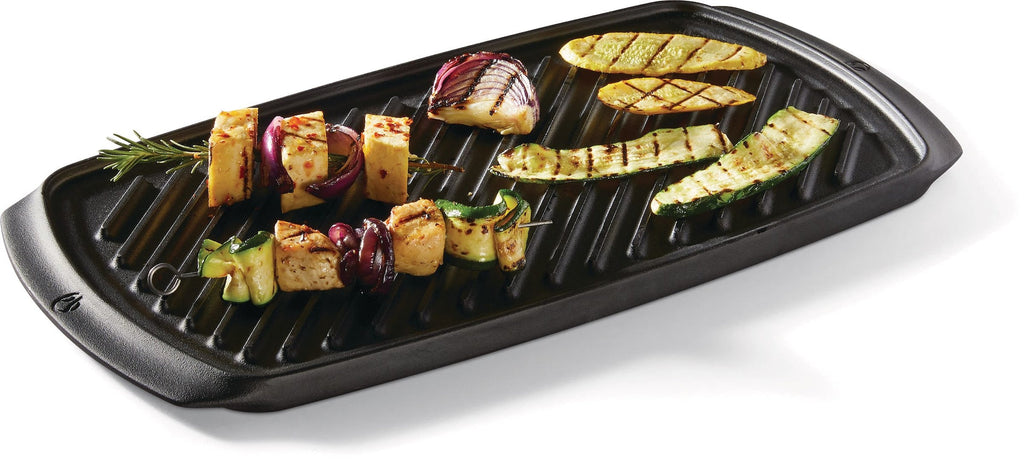 PADERNO Signature Cast Iron Reversible Grill & Griddle, BBQ & Oven Safe, Black, 20-in x 10-in