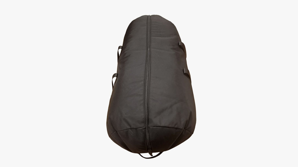Plowser Extra-Large Black Nylon Storage Cargo Bag with Handles and Full-Length Zipper