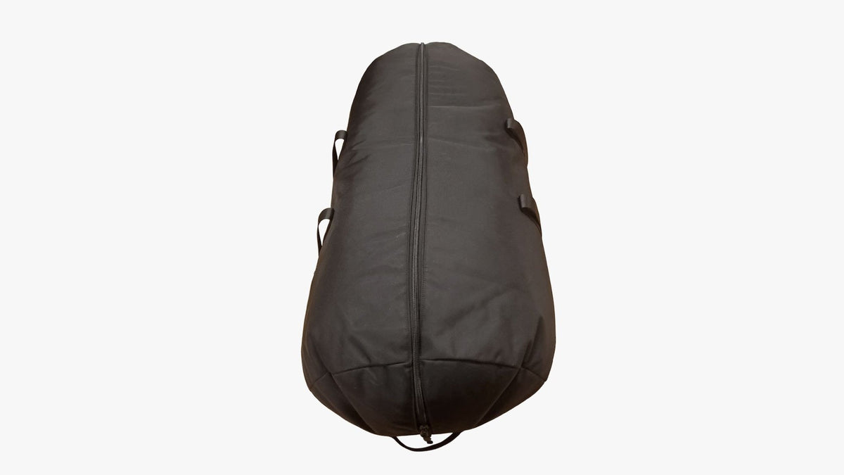 Plowser Extra-Large Black Nylon Storage Cargo Bag with Handles and Full-Length Zipper