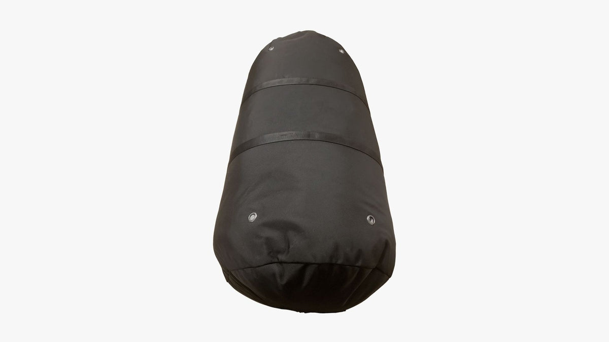 Plowser Extra-Large Black Nylon Storage Cargo Bag with Handles and Full-Length Zipper
