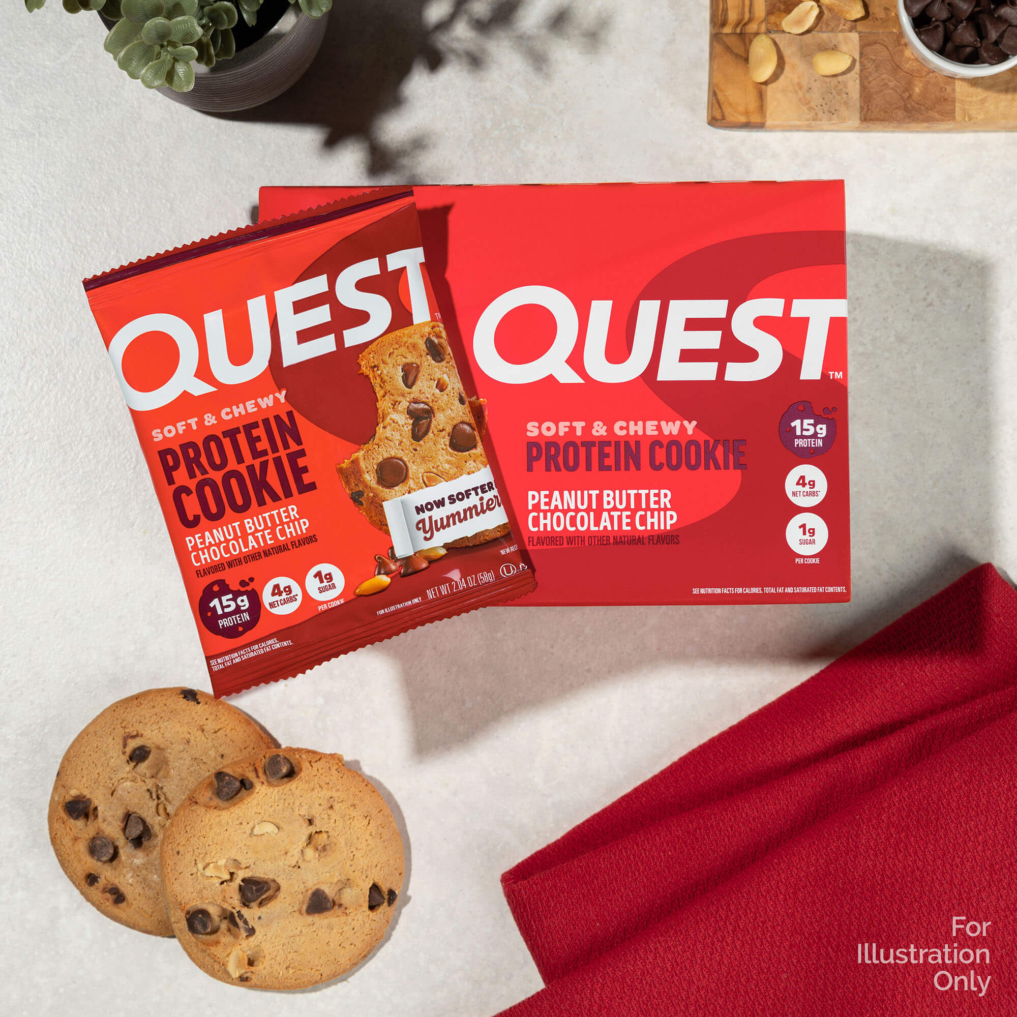 Peanut Butter Chocolate Chip Protein Cookies