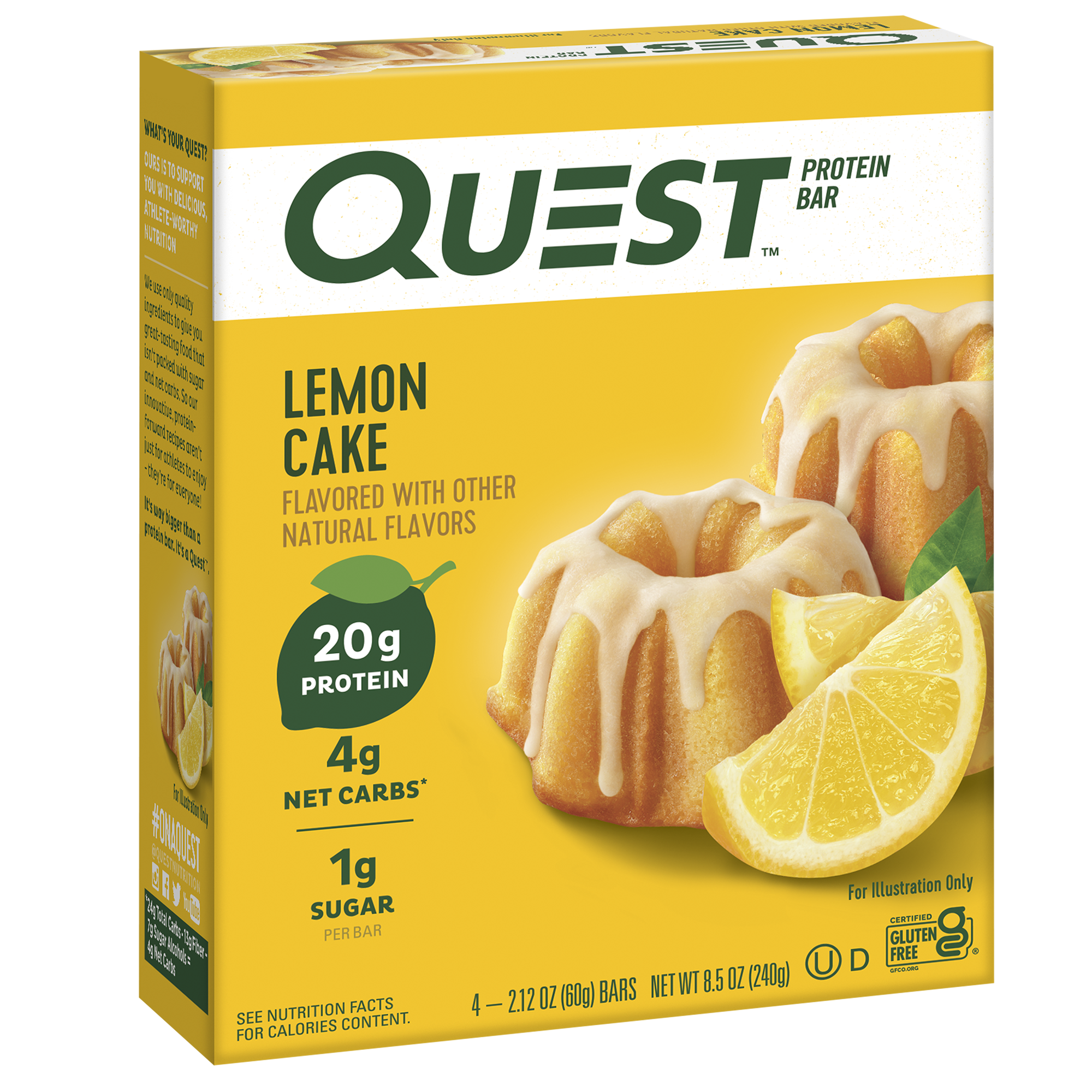 Lemon Cake Protein Bars