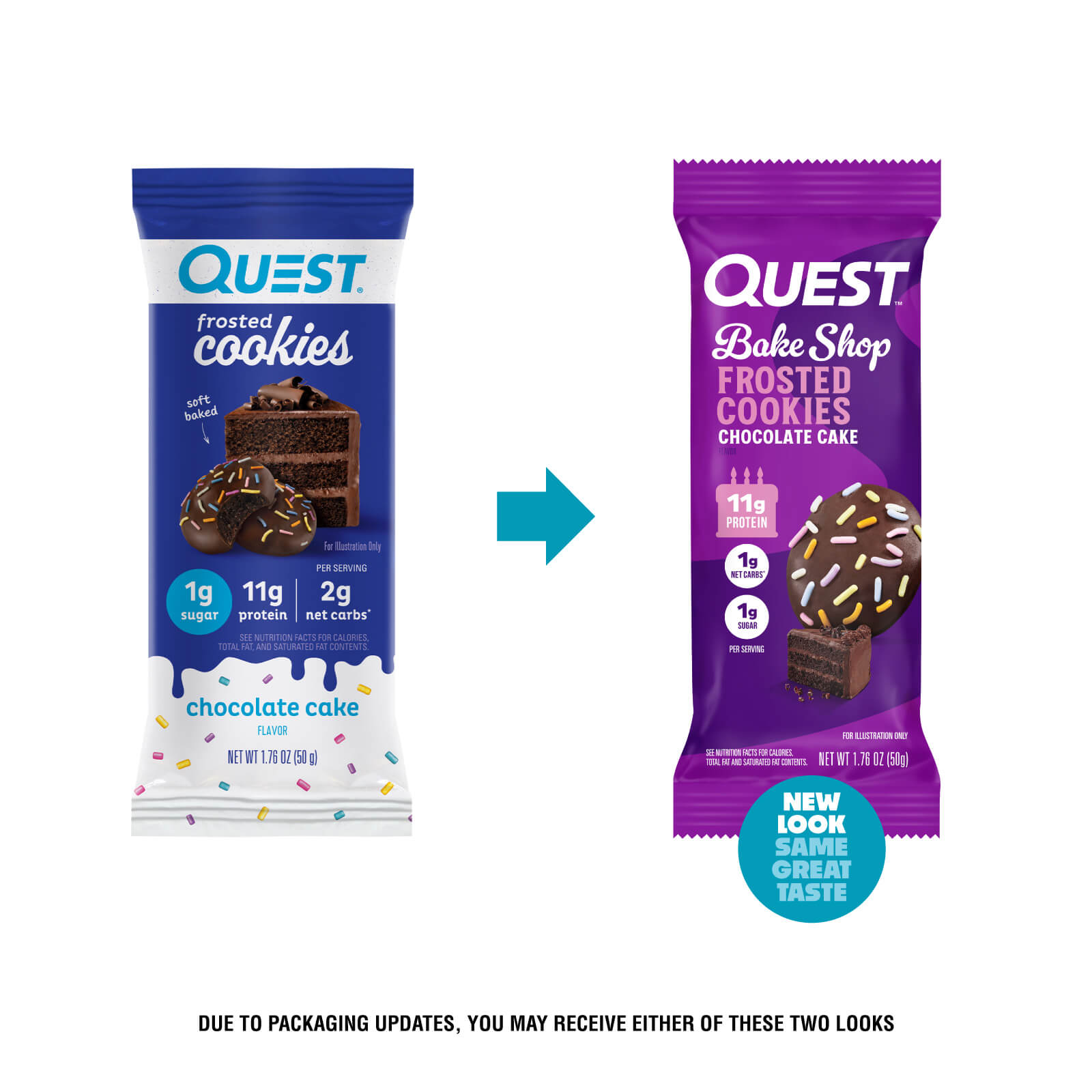 Frosted Cookies Chocolate Cake Twin Pack