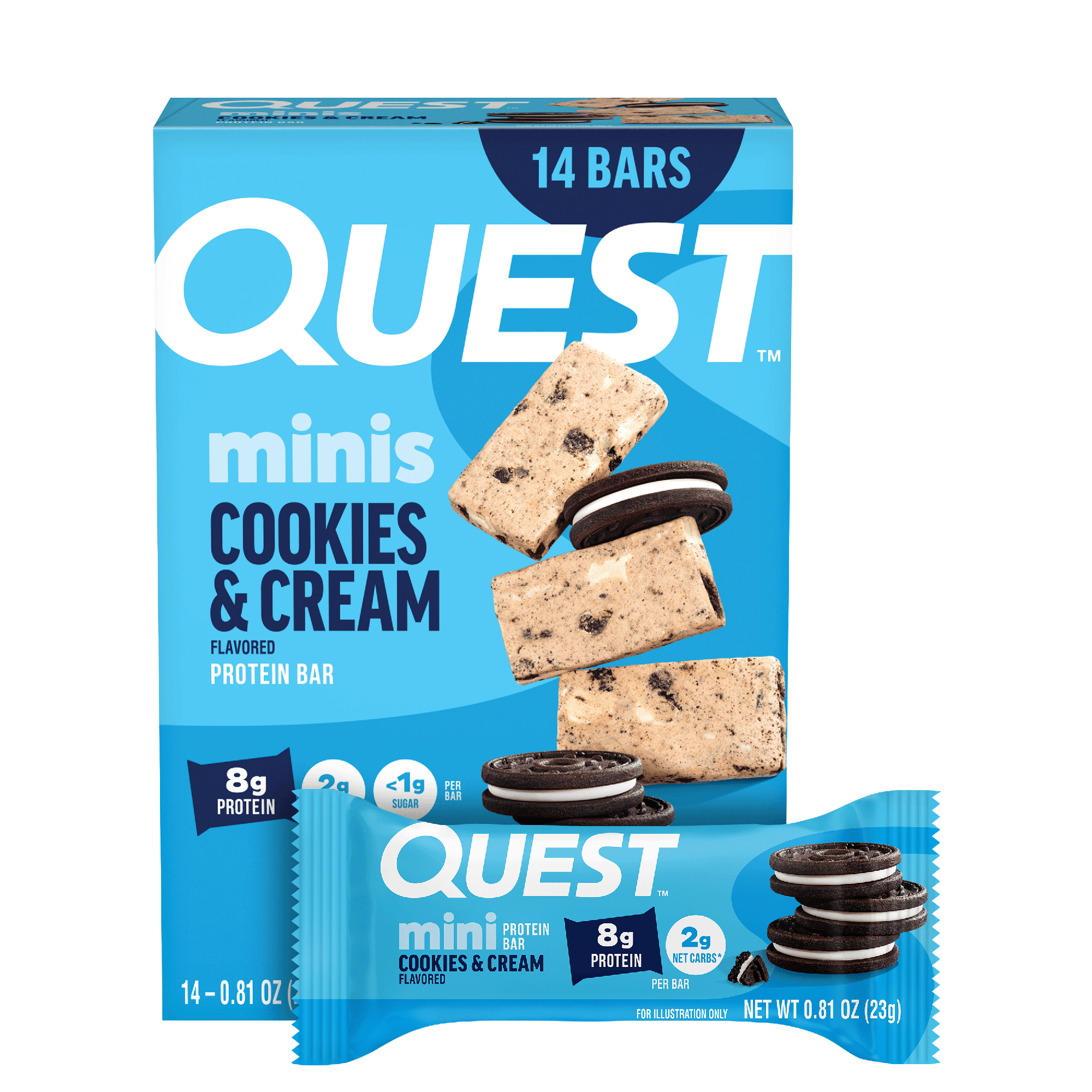 Mini Cookies & Cream Protein Bars