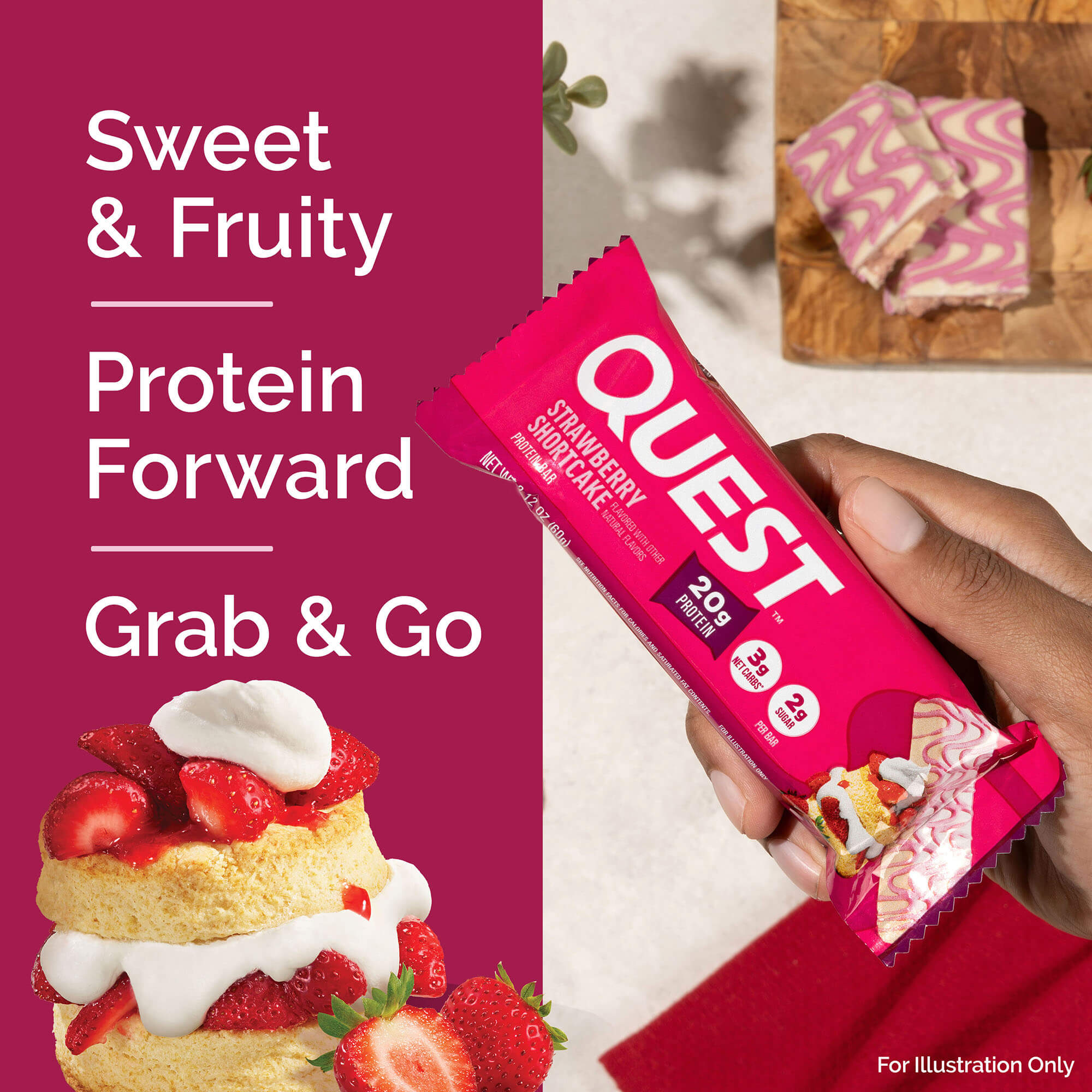 Strawberry Shortcake Protein Bar
