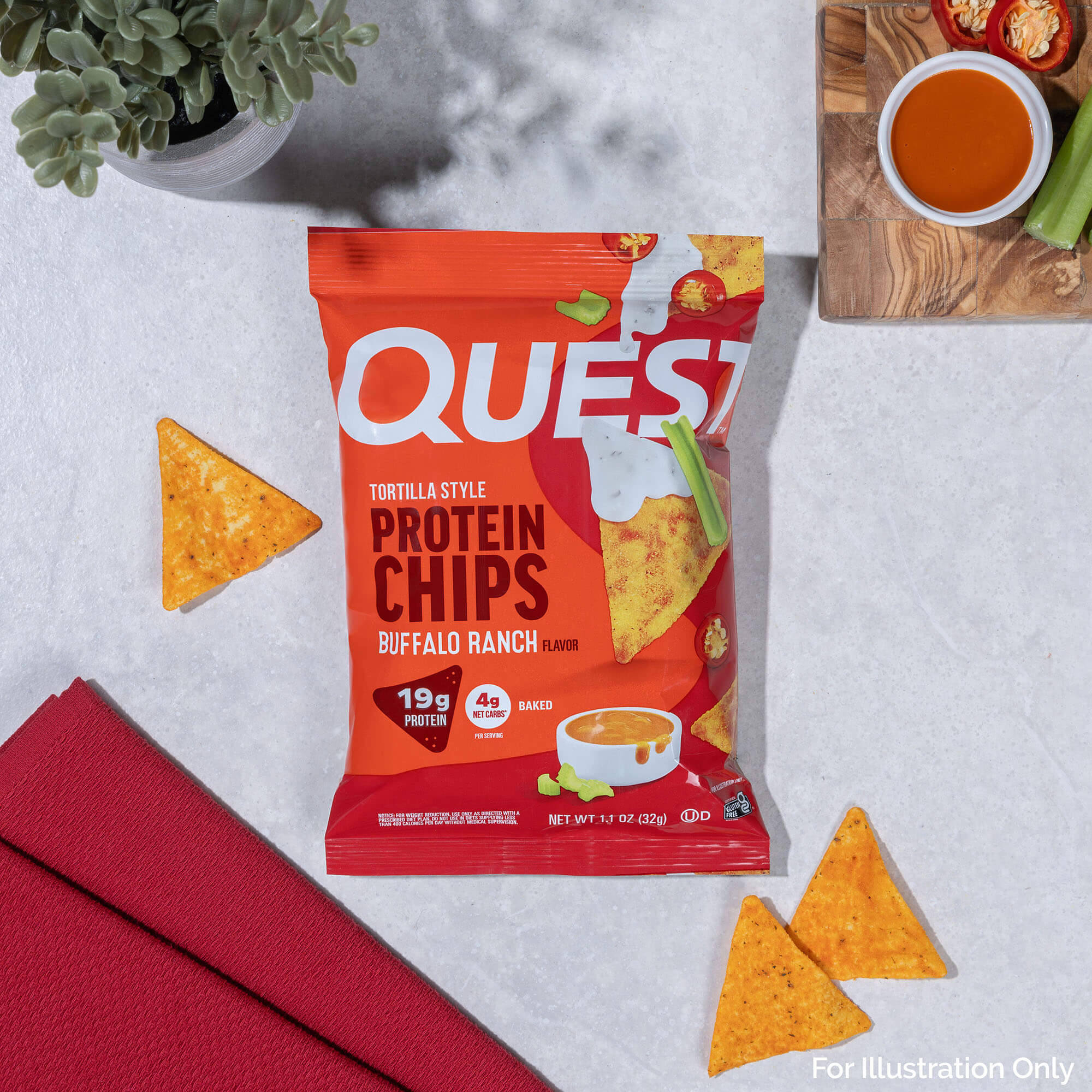 Buffalo Ranch Protein Chips