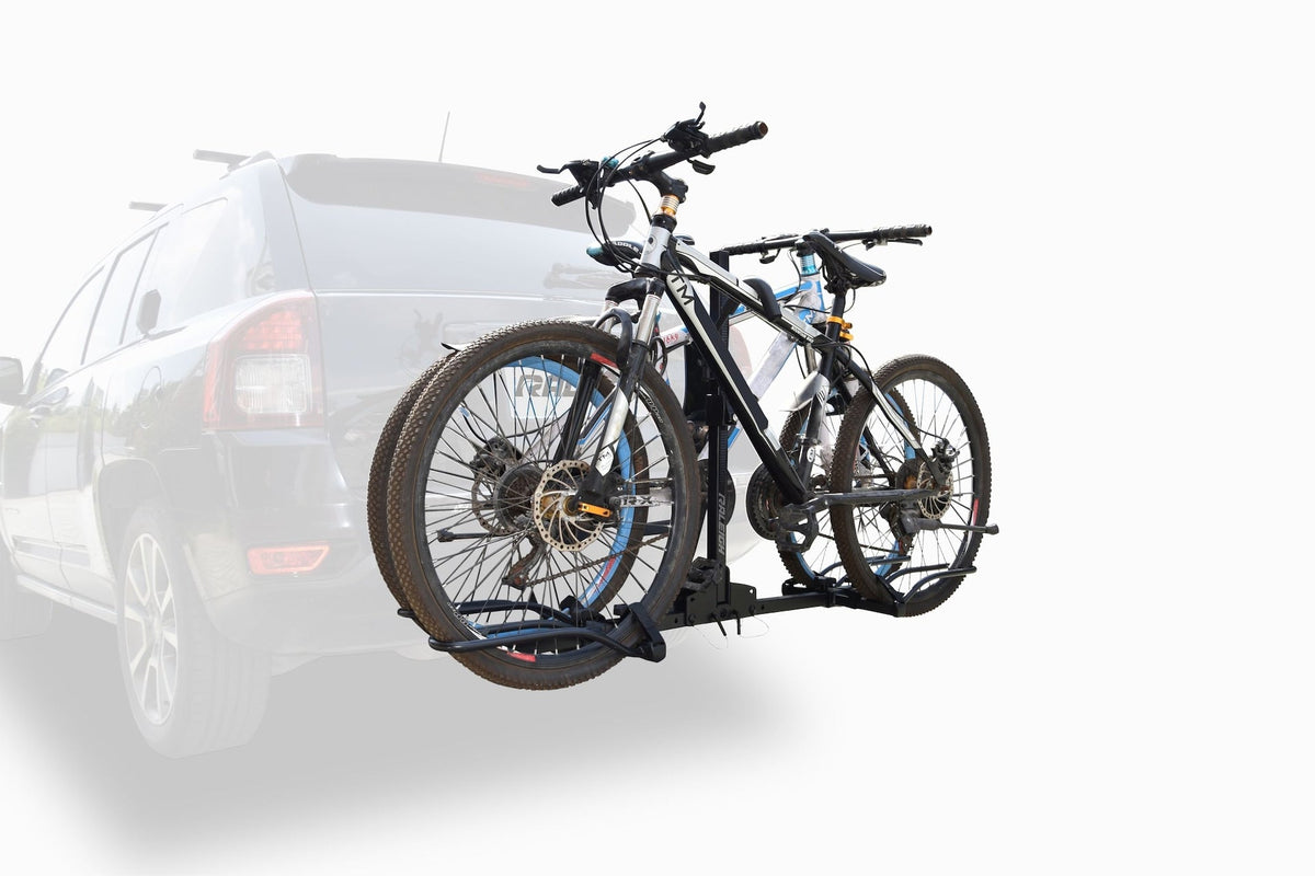Raleigh 2-Bike Hitch Platform Rack with Anti-Wobble Hitch Pin, Folding Design