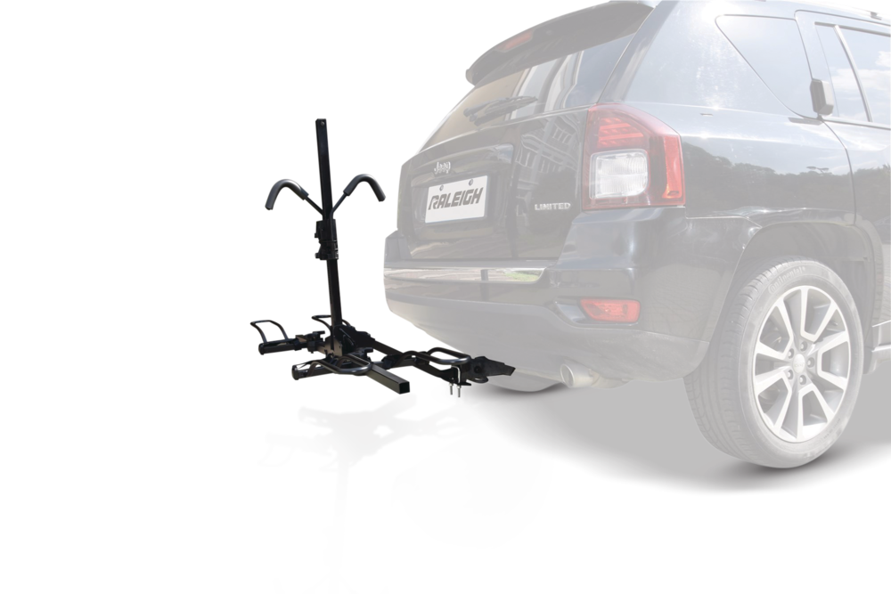 Raleigh 2-Bike Hitch Platform Rack with Anti-Wobble Hitch Pin, Folding Design