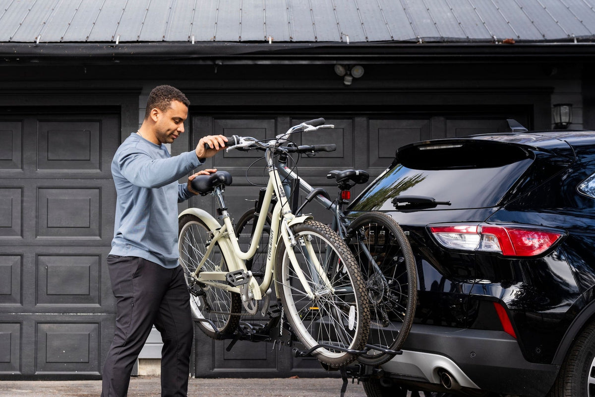 Raleigh 2-Bike Hitch Platform Rack with Anti-Wobble Hitch Pin, Folding Design