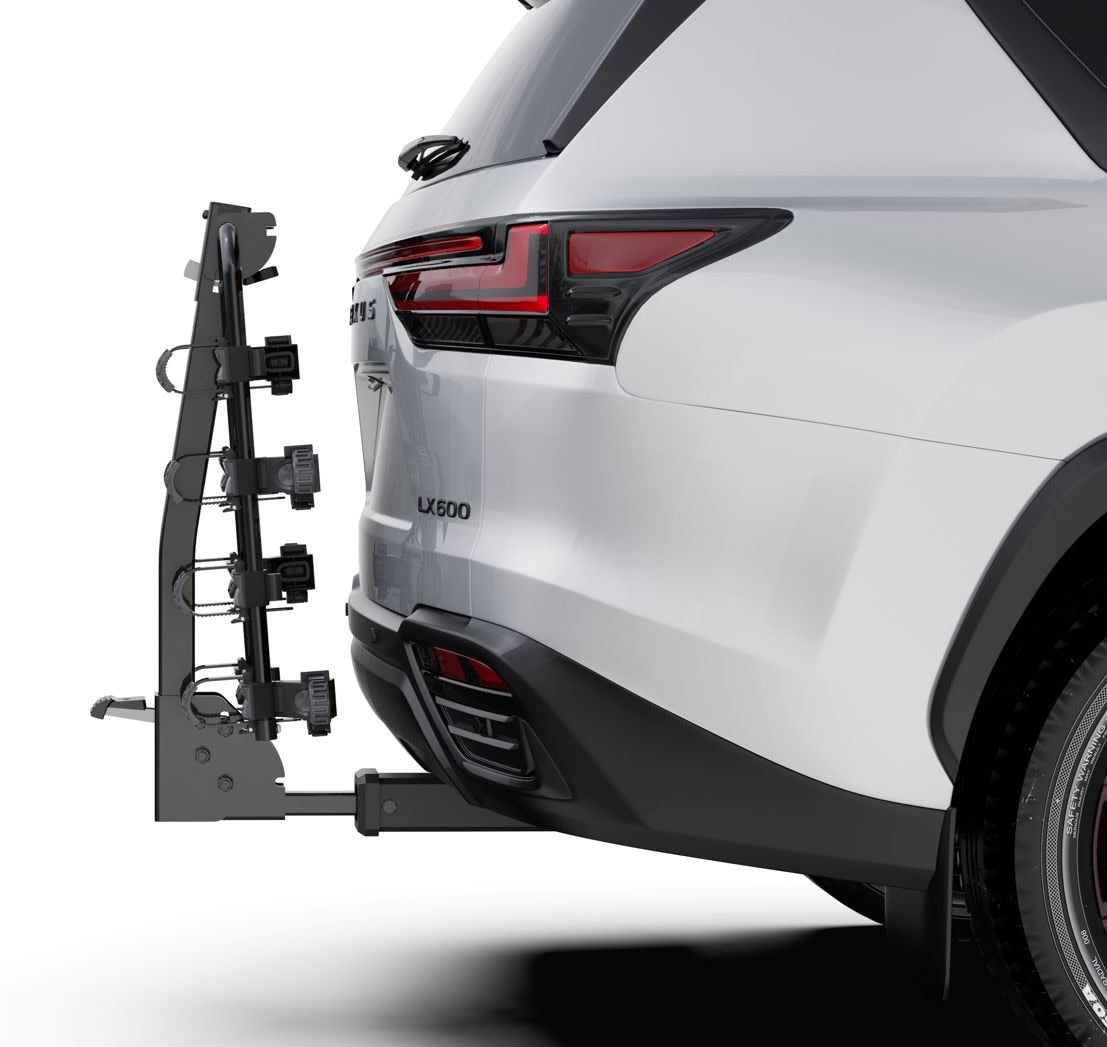 Raleigh 4 Dual Arm Hitch Mounted Hanging Bike Carrier, 4-Bikes