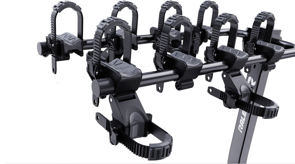 Raleigh 4 Dual Arm Hitch Mounted Hanging Bike Carrier, 4-Bikes