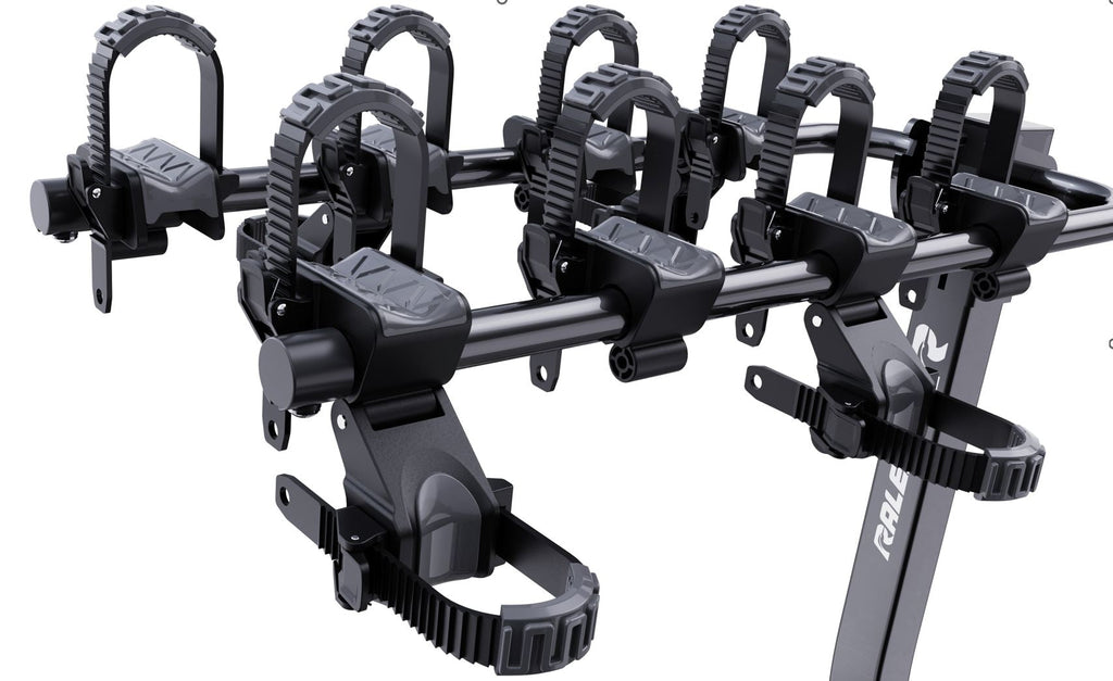 Raleigh 4 Dual Arm Hitch Mounted Hanging Bike Carrier, 4-Bikes