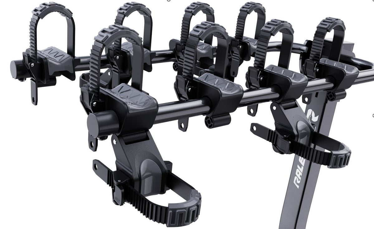 Raleigh 4 Dual Arm Hitch Mounted Hanging Bike Carrier, 4-Bikes