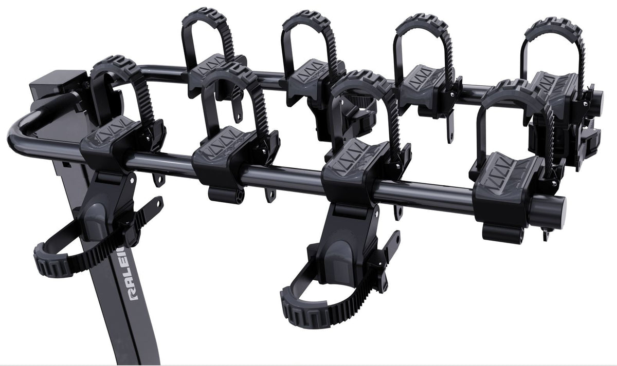 Raleigh 4 Dual Arm Hitch Mounted Hanging Bike Carrier, 4-Bikes
