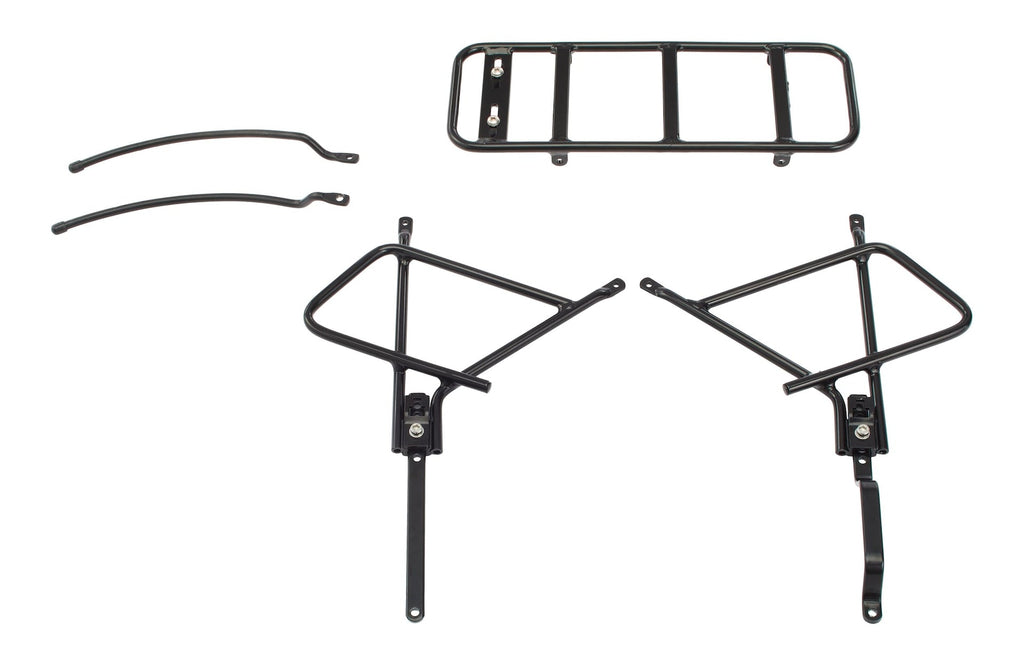 Raleigh Adjustable Rear Bike Rack, Lightweight, Aluminum, Black