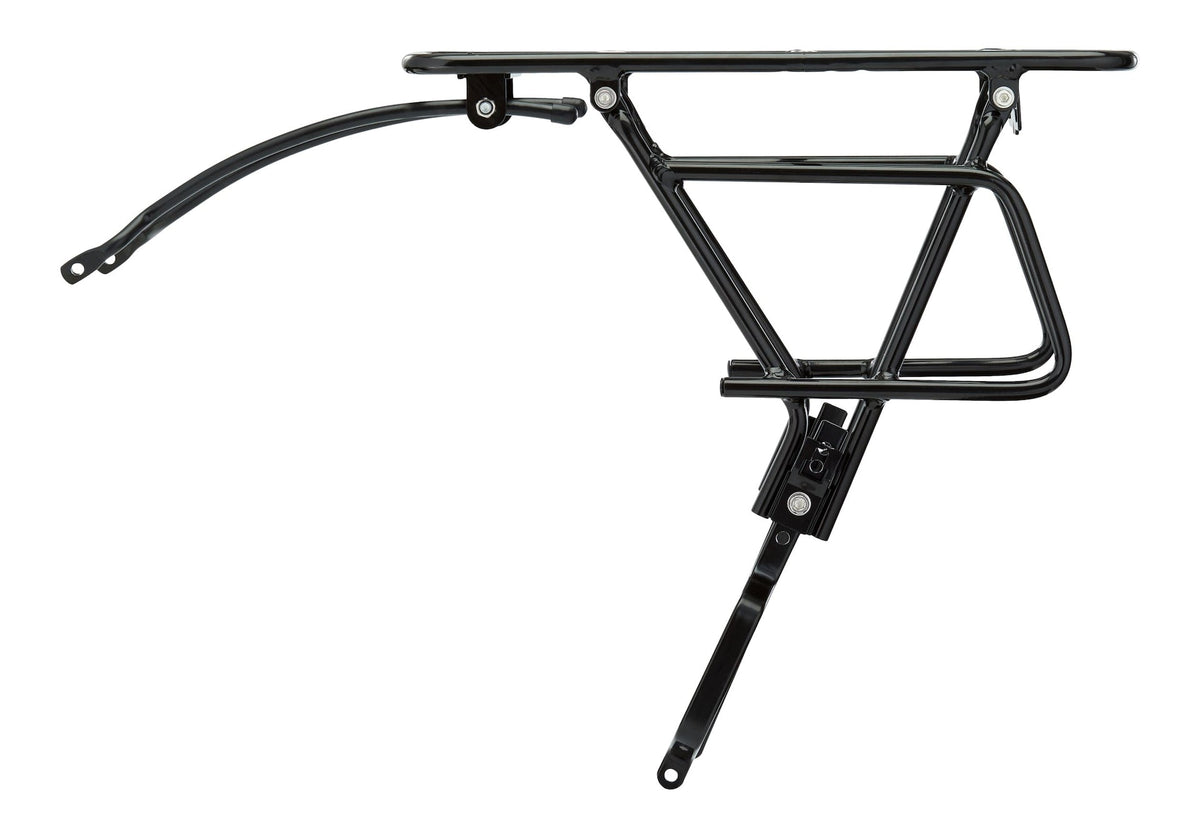 Raleigh Adjustable Rear Bike Rack, Lightweight, Aluminum, Black