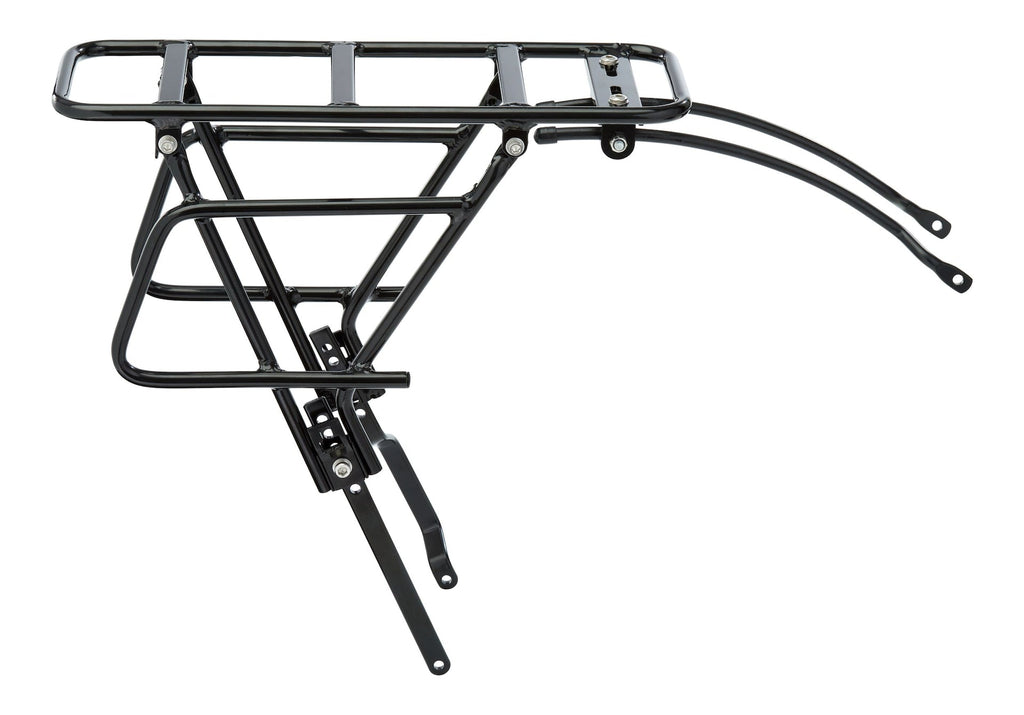Raleigh Adjustable Rear Bike Rack, Lightweight, Aluminum, Black