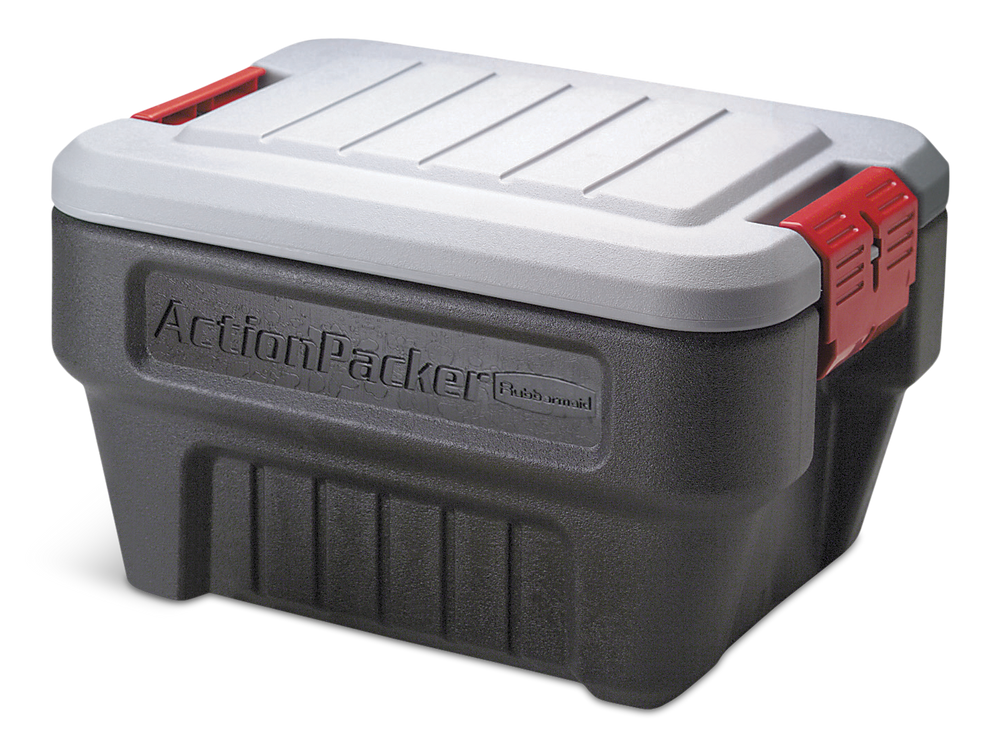 Rubbermaid Action Packer Latch Storage Container, Stackable and Recyclable, 30.3-L