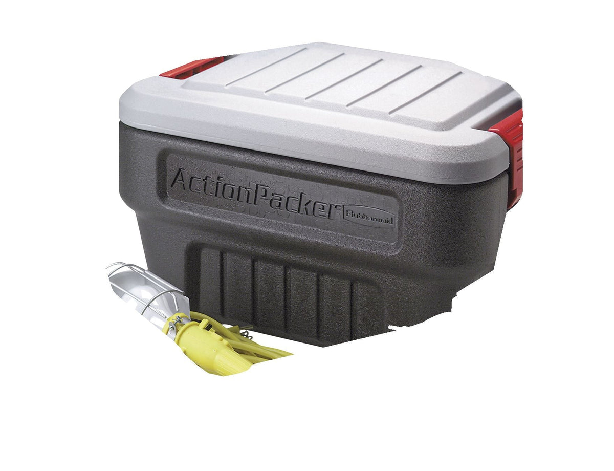Rubbermaid Action Packer Latch Storage Container, Stackable and Recyclable, 30.3-L