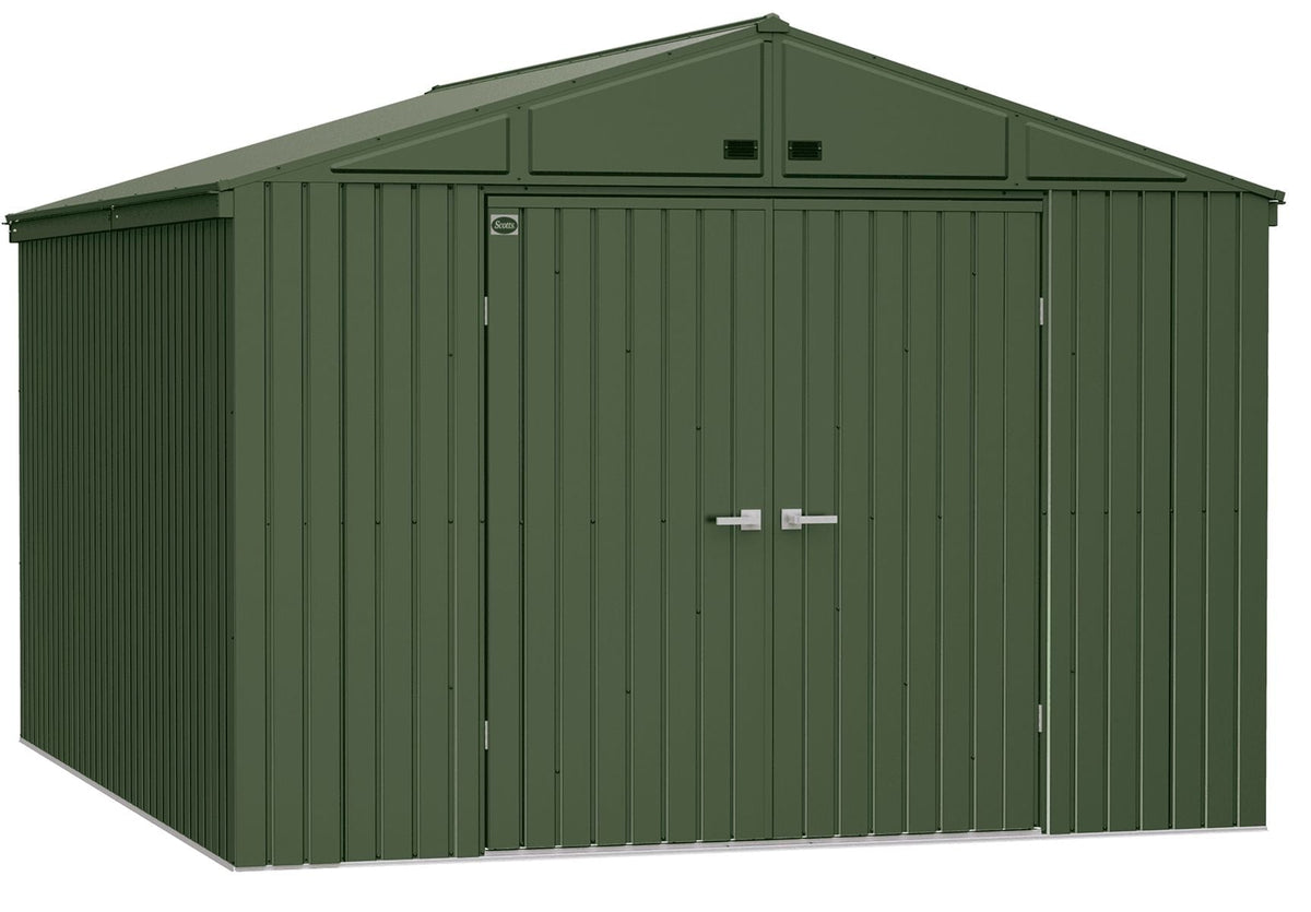 Scotts 10x14-ft Green Corrosion-Resistant Lawn Care Storage Shed