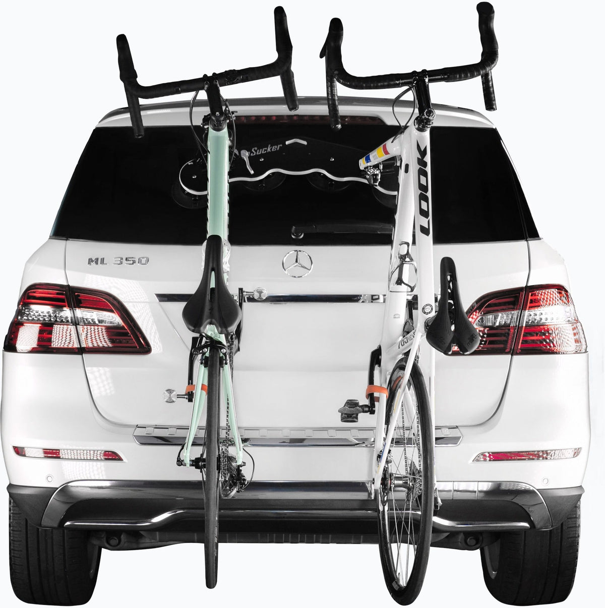 SeaSucker Mini Bomber 2-Bike Roof Top, Trunk & Hatchback Bike Rack, Black