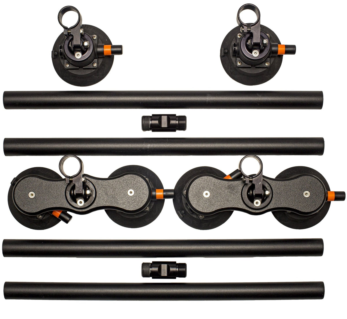 SeaSucker Monkey Bars Aluminum Roof Cross-Bar System, Powder Coated Black, 60-in