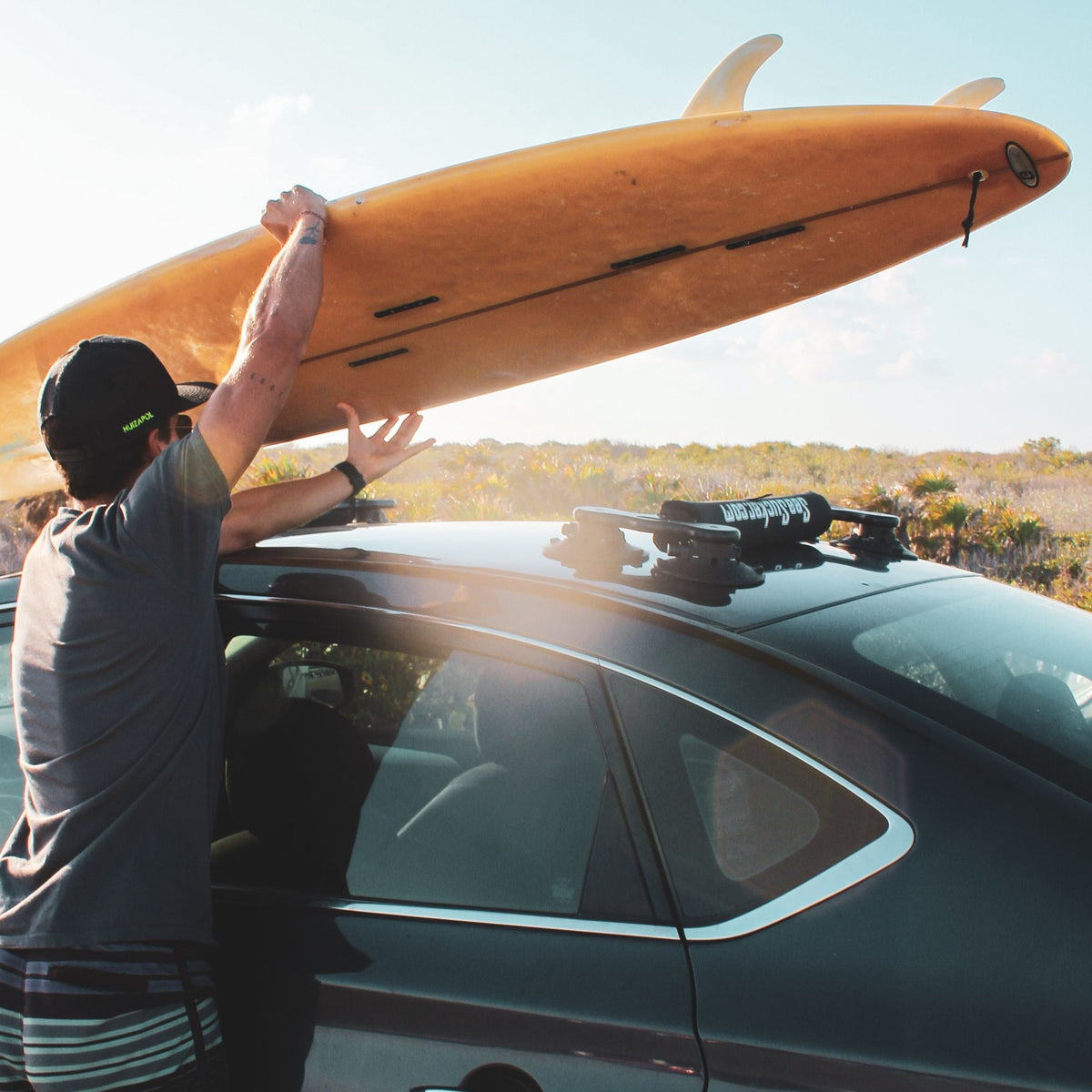 SeaSucker Roof-Mounted Surf & Paddle Board Rack, Black