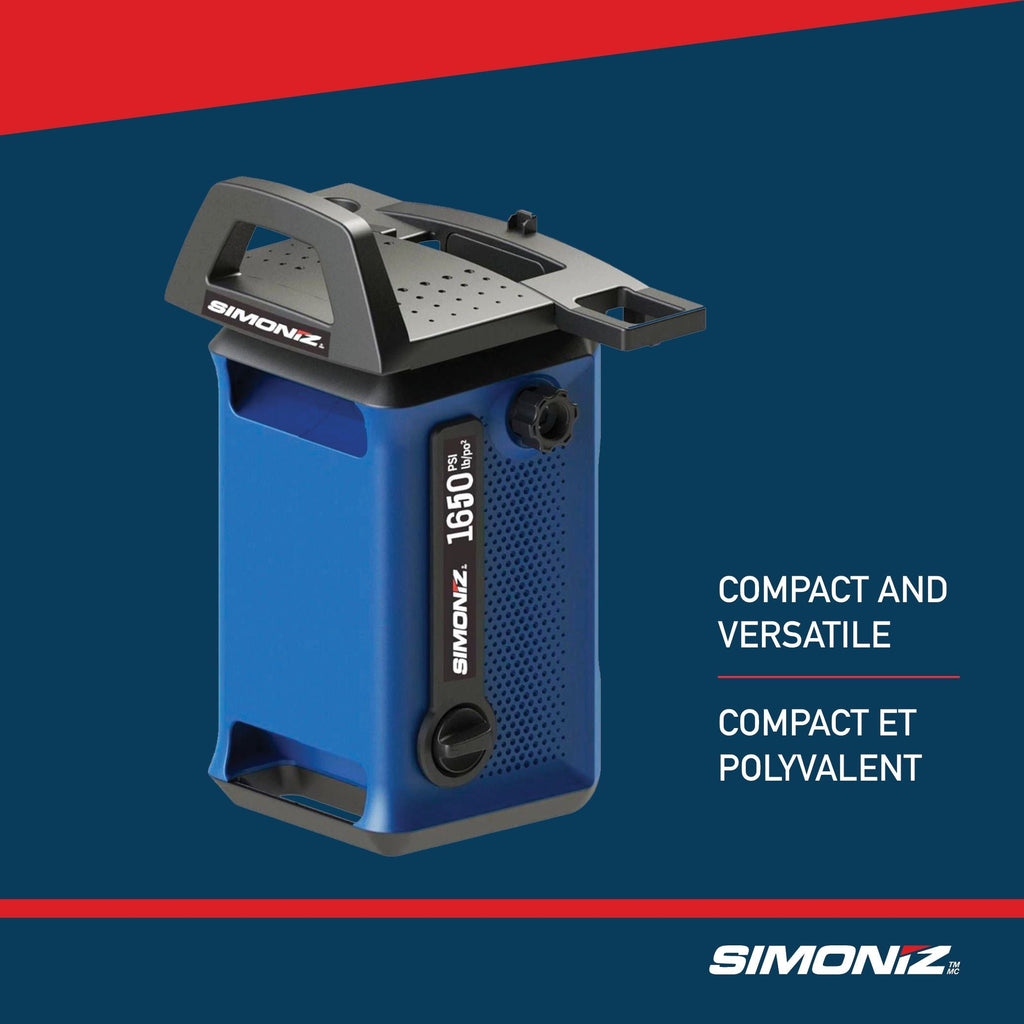 SIMONIZ 1650 PSI 1.8 GPM Corded Cold Water Electric Pressure Washer with Foam Blaster