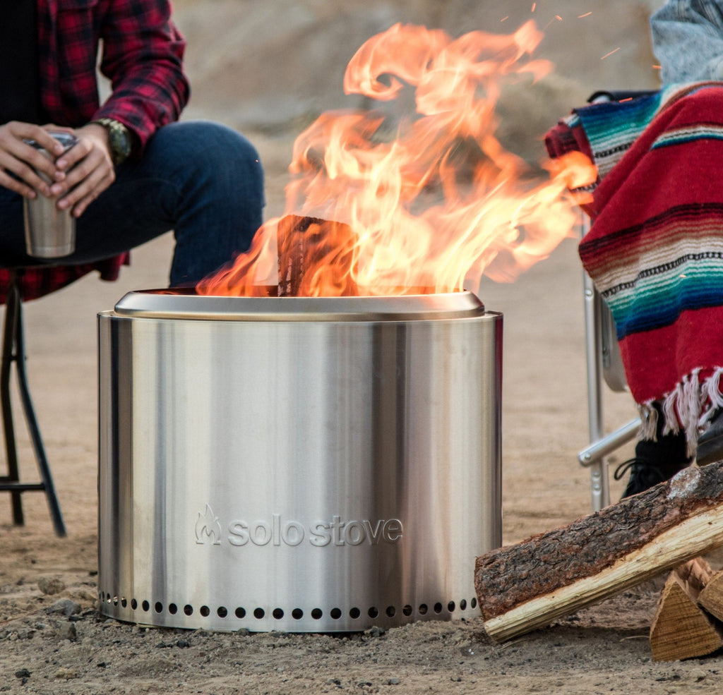 Solo Stove Stainless Steel Smokeless Bonfire Fire Pit with Removable Ash Pan, 19.5 x 14-in