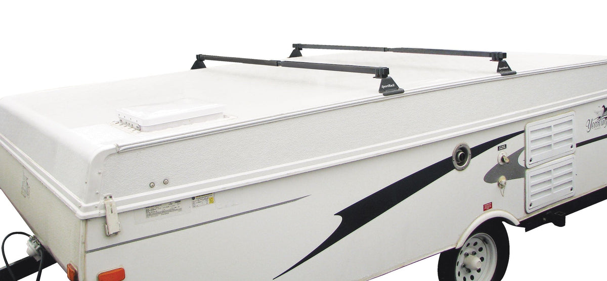 SportRack SR1020 Camp Trailer Roof Rack System, Black, 2-pc