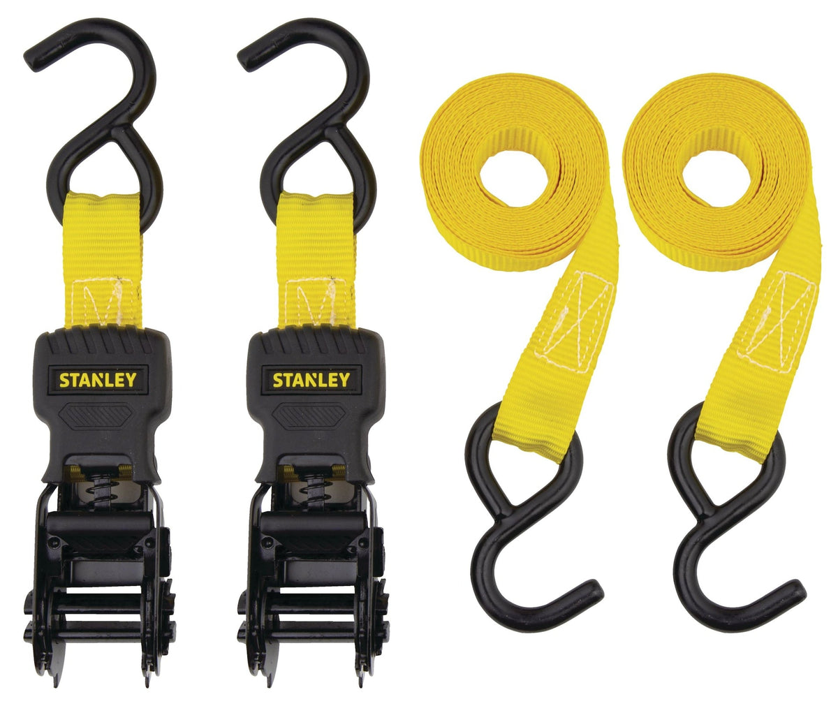 Stanley 1,500-lb Tie Downs, Weatherproof, 10-ft, 2-pk