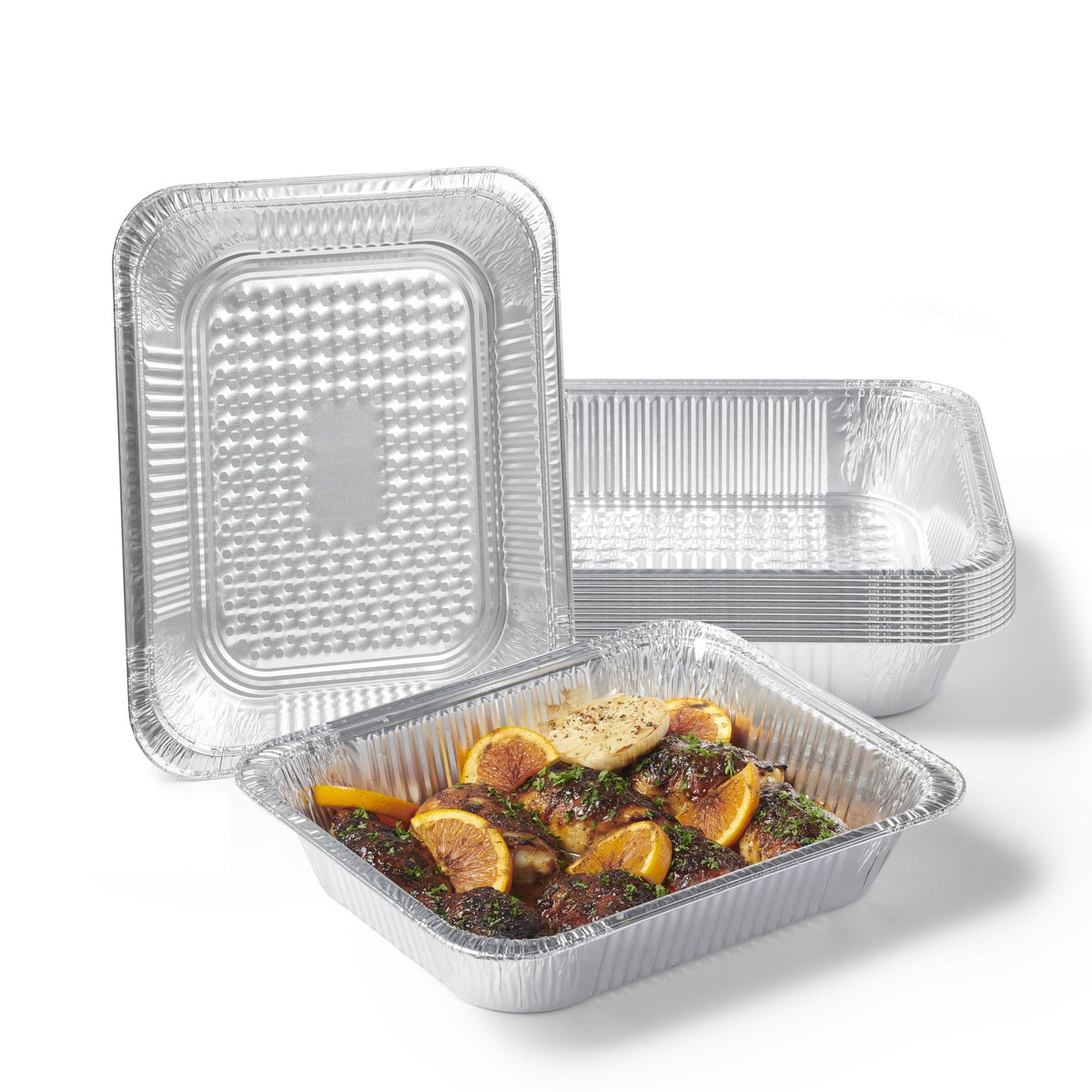 Starfrit Disposable Aluminum Half Steam Table Pan, 10-pk