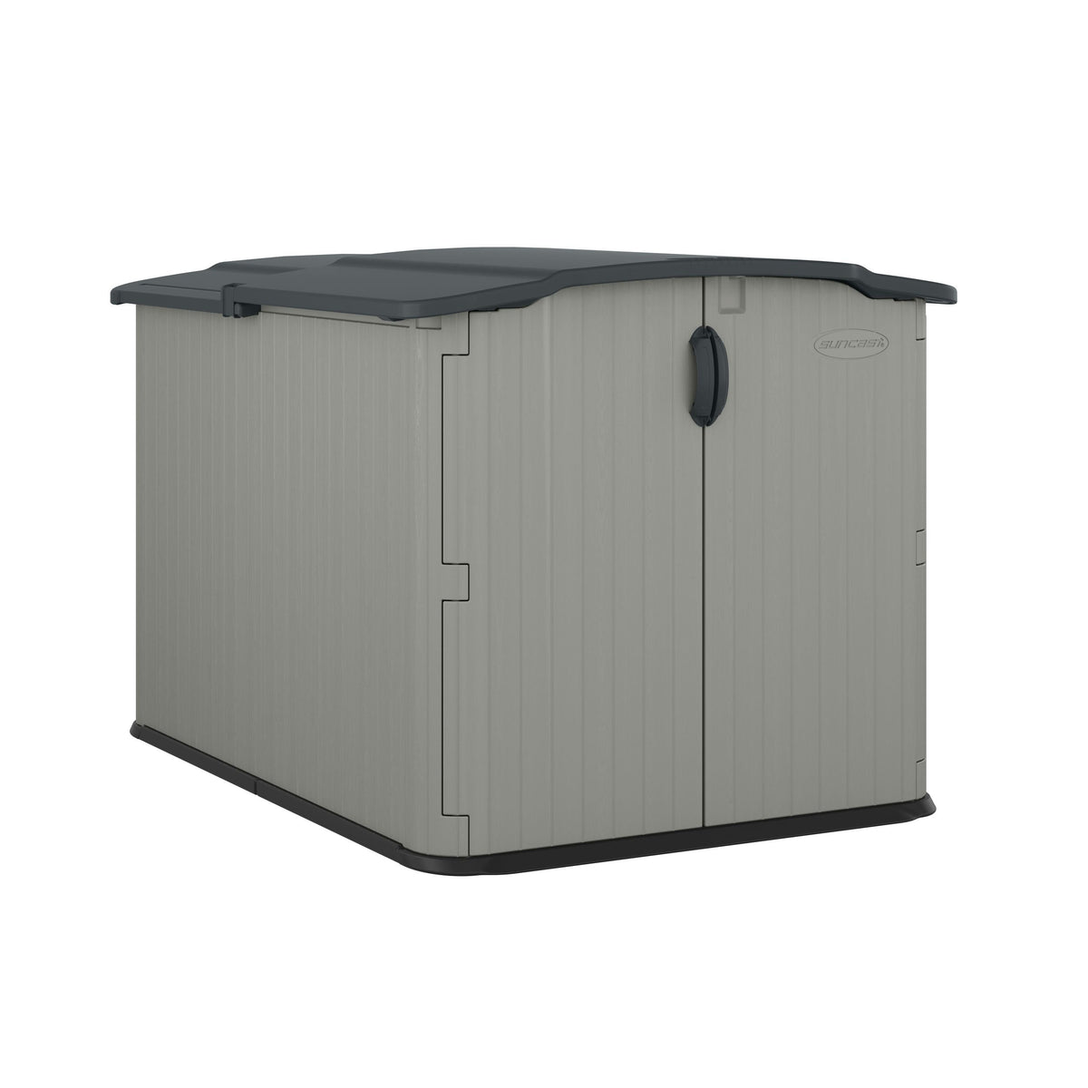 Suncast Glidetop 98-cu-ft Dove Grey Horizontal Shed