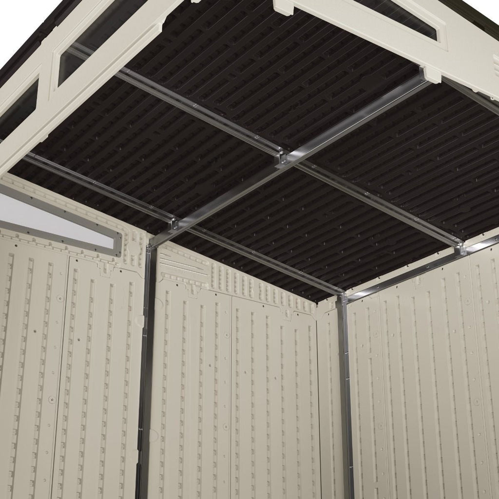 Suncast Modernist 7x7-ft Vanilla/Dove Grey Storage Shed