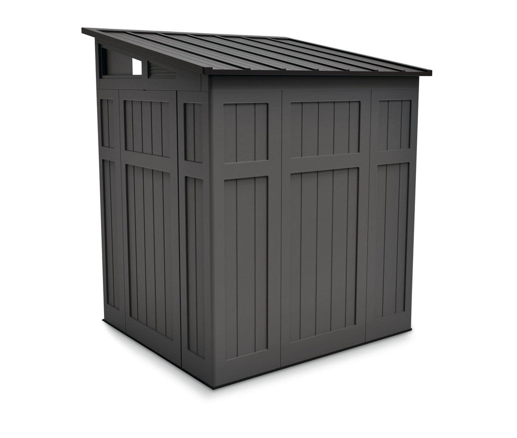 Suncast Modernist Outdoor Storage Shed, Grey, 6-ft x 5-ft
