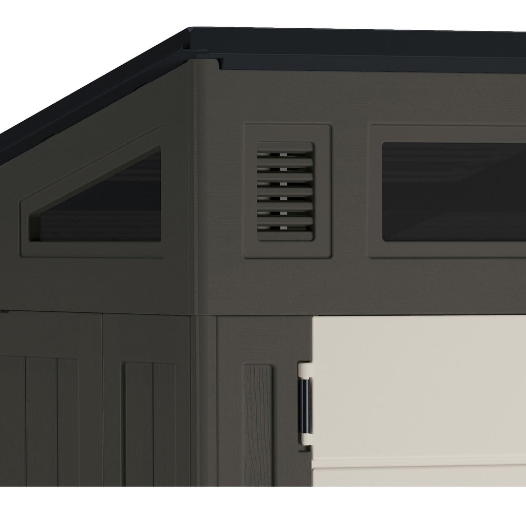 Suncast Modernist Outdoor Storage Shed, Grey, 6-ft x 5-ft