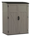 Suncast Outdoor Vertical Storage Shed, Stoney Grey, 404-Gal