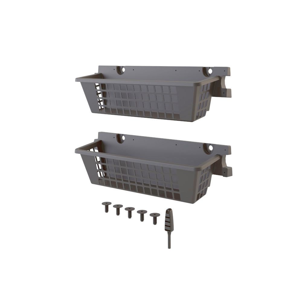 Suncast Resin Basket Shed Accessory with EZ Bolt, 2-pk