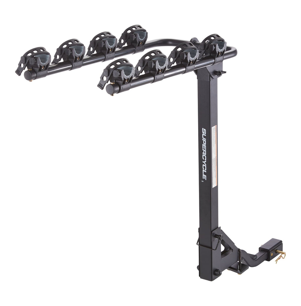 Supercycle Dual Arm Hitch Mounted Hanging Bike Carrier, 4-Bikes