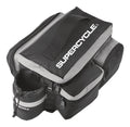 Supercycle Rack Top Bike Bag withAluminum Foil & Reflective Strip, 8L, Black
