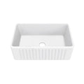 Swiss Madison Delice Ceramic Farmhouse Kitchen Sink with Apron, 30-in x 18-in