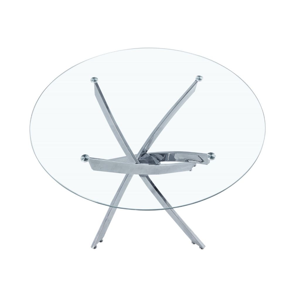 Take Me Home Star Glass Round Dining Table